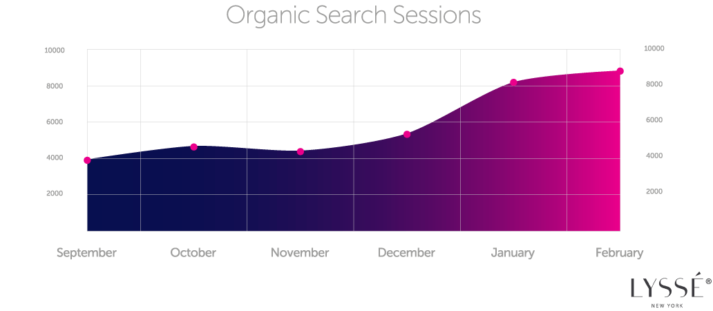 organic search traffic results for Lysse