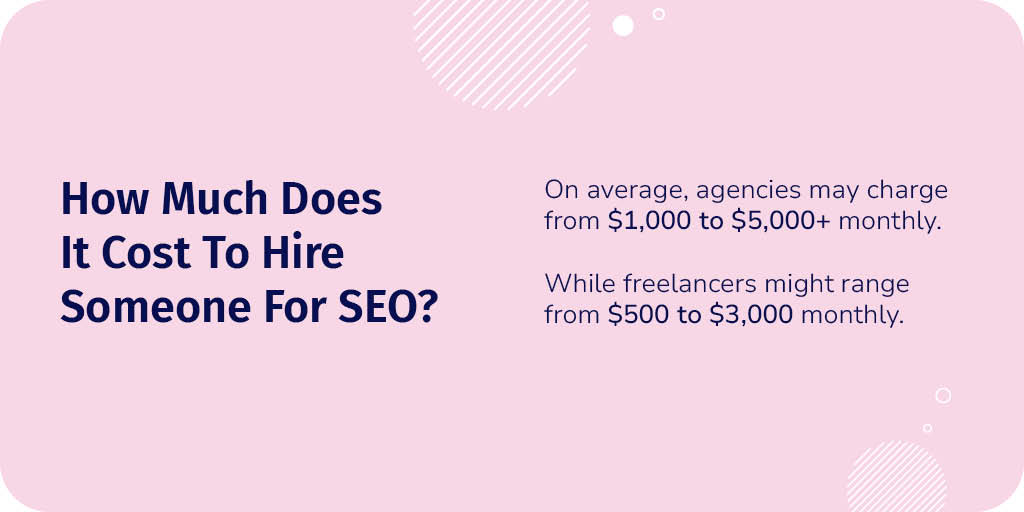 How Much Does It Cost To Hire Someone For SEO?