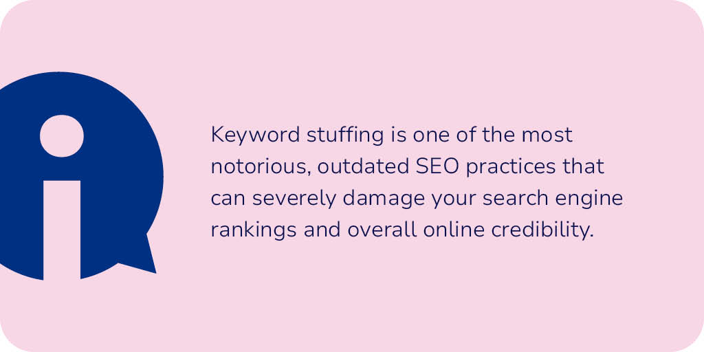 Harmful SEO Practice #1- Keyword Stuffing